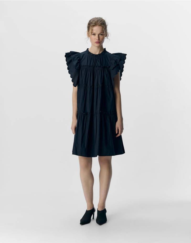 Object - Minikleid in Anthrazit-Grau von Object
