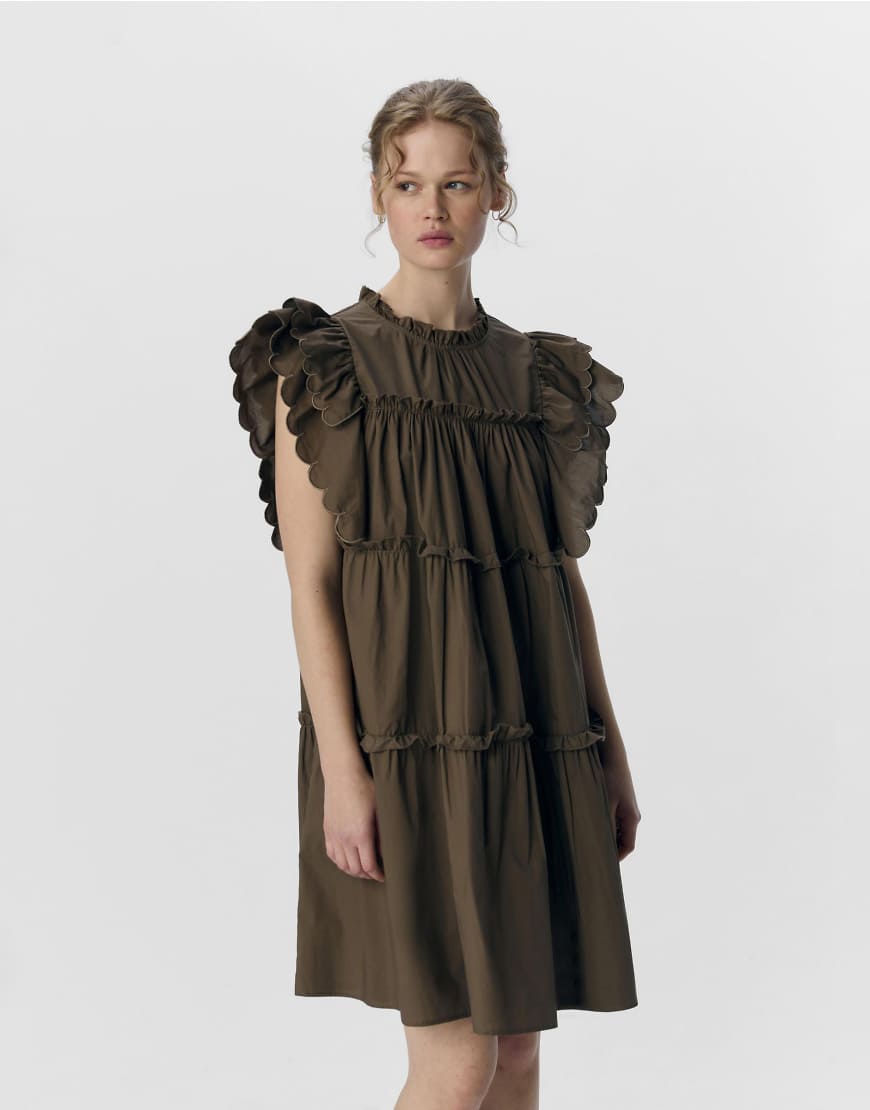 Object - Minikleid in Morchelbraun Object - Minikleid in Morchelbraun von Object