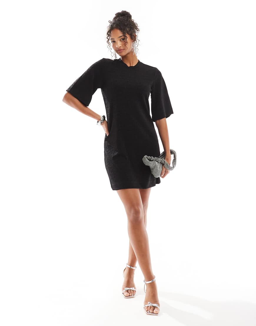 Object - Minikleid in glitzerndem Schwarz Object - Minikleid in glitzerndem Schwarz von Object