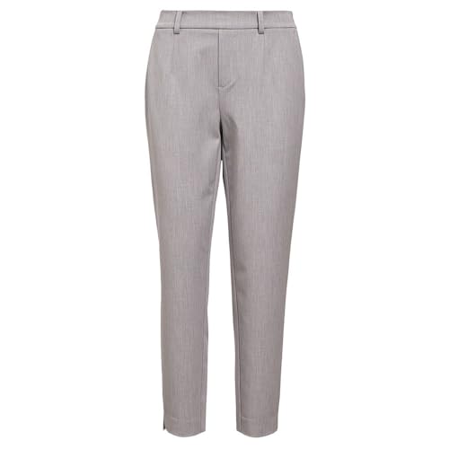 Object Objlisa Slim Pant Noos Stoffhose für Damen, Light Grey Melange,38 von Object