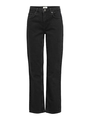 Object OBJSAVA Ellen MW Straight BLK Jeans NOOS von Object