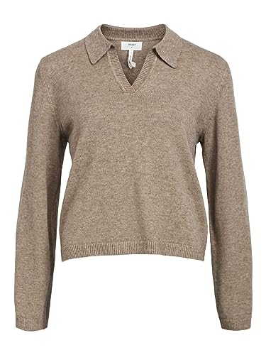 Object OBJTHESS L/S V-Neck Knit Polo NOOS Object OBJTHESS L/S V-Neck Knit Polo NOOS von Object