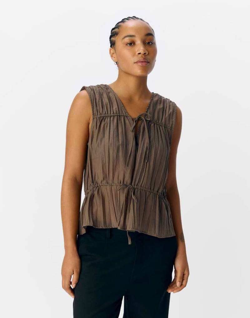 Object - Oberteil in Morchelbraun-Brown von Object