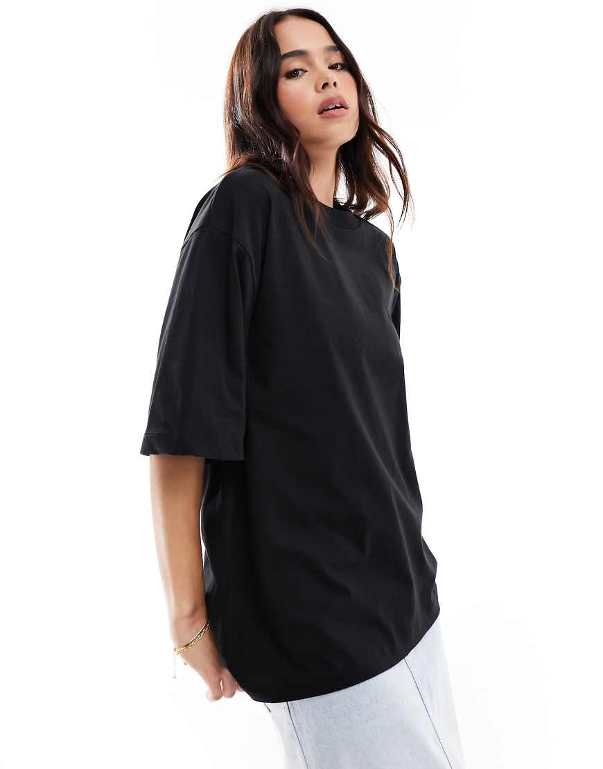 Object - Oversize-T-Shirt in Schwarz Object - Oversize-T-Shirt in Schwarz von Object