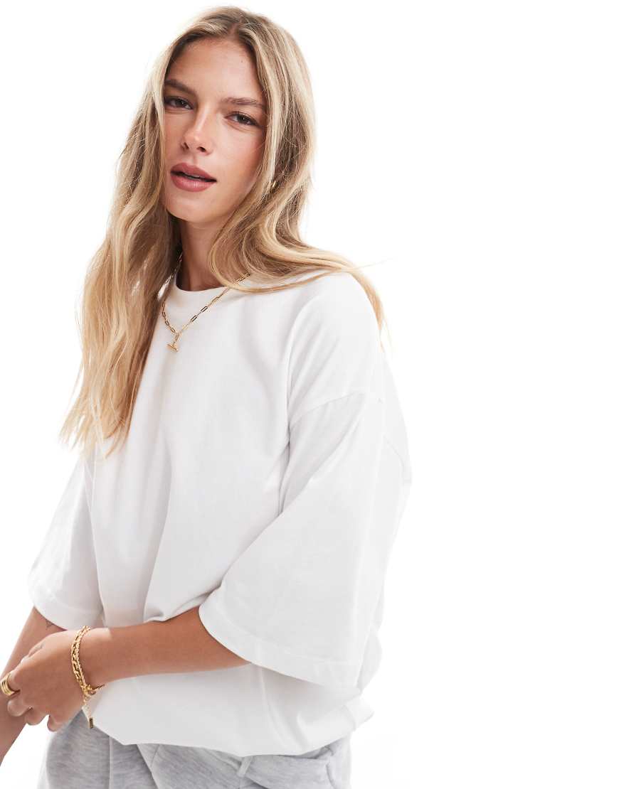 Object - Oversize-T-Shirt in Weiß Object - Oversize-T-Shirt in Weiß von Object