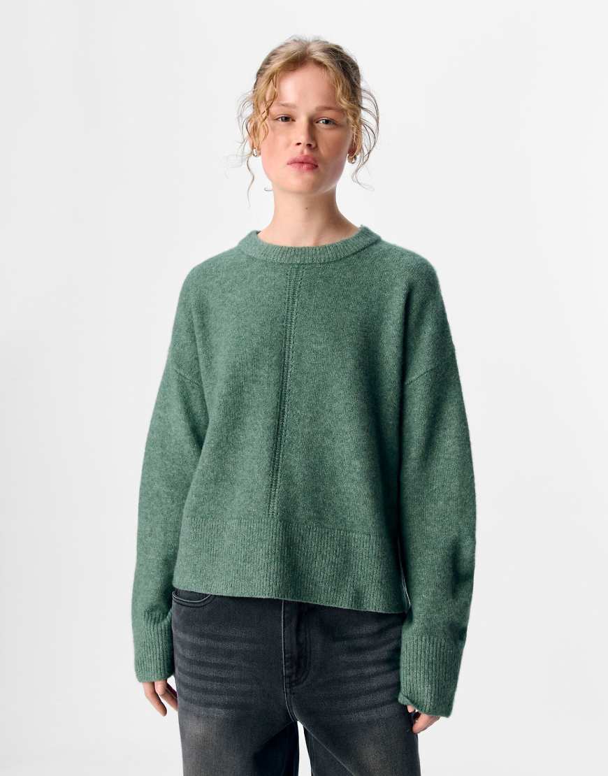 Object - Pullover in Lorbeerkranz-Grün von Object