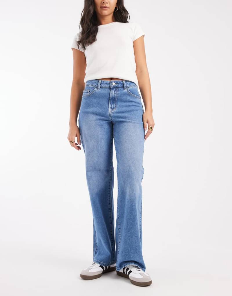 Object - Rio Mae - Weite Jeans in hellem Jeansblau von Object