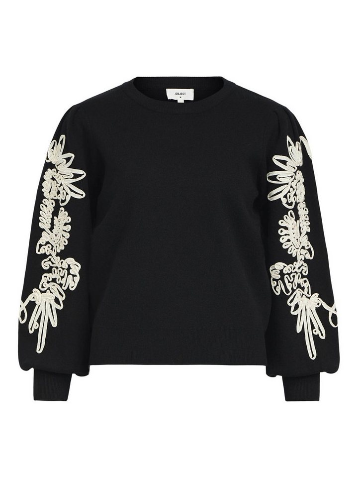 Object Rundhalspullover JOANA (1-tlg) Stickerei von Object