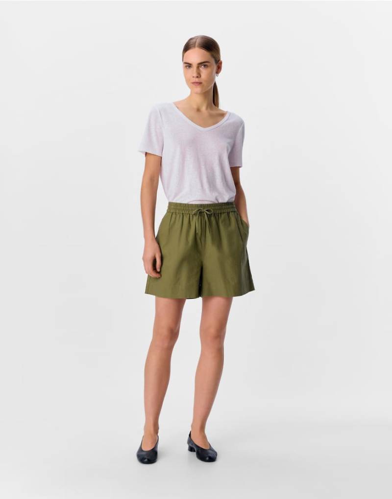 Object - Shorts in Khaki-Grün von Object