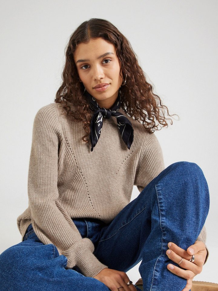 Object Strickpullover OBJDITTE (1-tlg) Lochmuster von Object