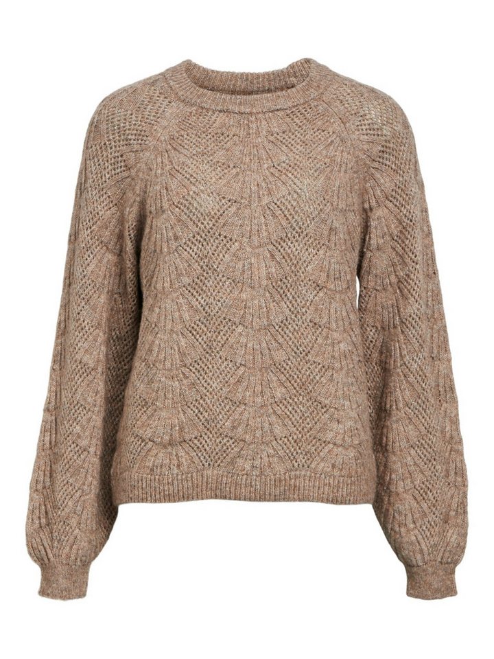 Object Strickpullover OBJFLORA (1-tlg) Lochmuster von Object