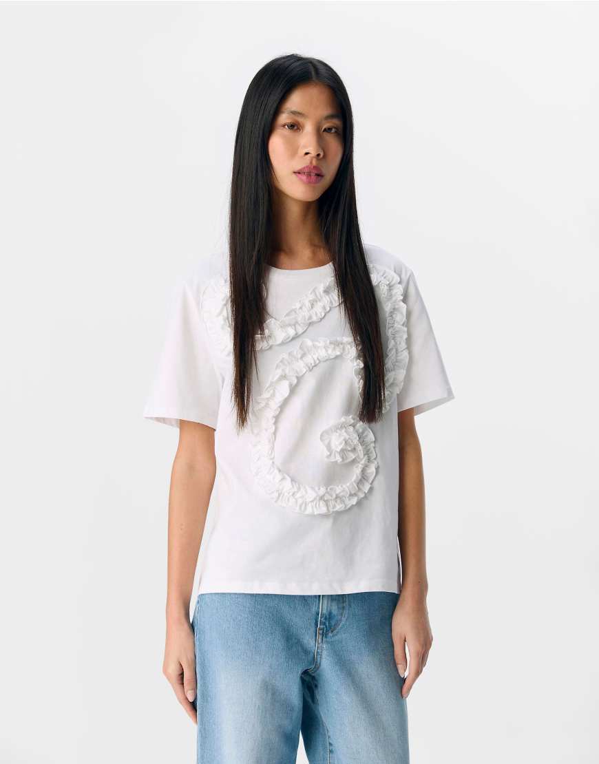 Object - T-Shirt in strahlendem Weiß Object - T-Shirt in strahlendem Weiß von Object