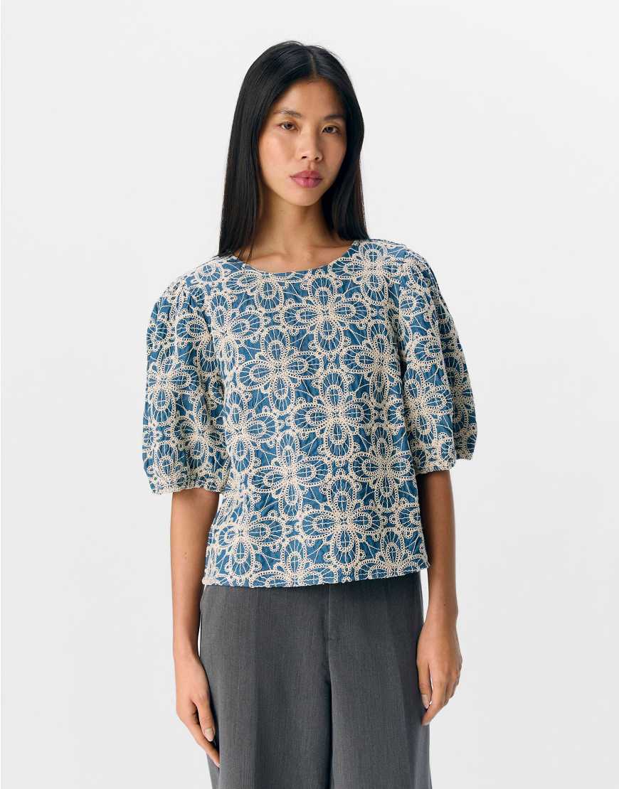 Object - Top aus mittelblauem Denim Object - Top aus mittelblauem Denim von Object