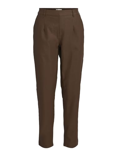 OBJECT Women's OBJBELLE Lisa Coated Pant NOOS Hose, Dark Earth, 36 von Object