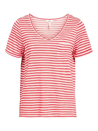 Objtessi Slub S/S V-Neck Noos von Object