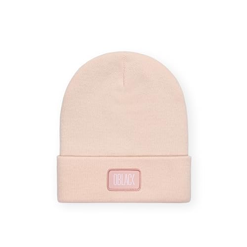 Oblack Mütze Herren Winter | Pink Damen Beanie Warme | Rosa Wintermütze Strickmütze | Dehnbare Weiche Wollmütze mit Bündchen | Weich & Stretchy Atmungsaktiv Unisex Mütze von Oblack