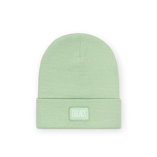 Oblack Mütze Herren Winter | Green Damen Beanie Warme | Grün Wintermütze Strickmütze | Dehnbare Weiche Wollmütze mit Bündchen | Weich & Stretchy Atmungsaktiv Unisex Mütze von Oblack