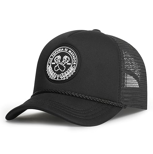 Oblack Trucker Cap Schwarz Verstellbar - Limitierte Auflage Ilia Topuria von Oblack