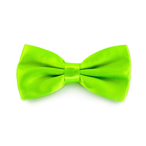 Oblique Unique Kinder Fliege Schleife Größe verstellbar Festlichkeit Hochzeit Anzug Smoking (Neongrün) von Oblique Unique