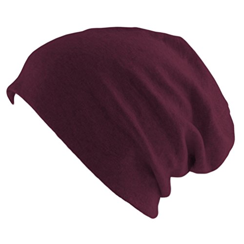 Oblique Unique Long Beanie XXL Mütze Slouch Trend Damen Herren (Dark Red) von Oblique Unique