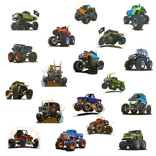 Oblique-Unique® 36 Monster Truck als temporäre Tattoos für Kinder Jungen Geburtstag von Oblique Unique