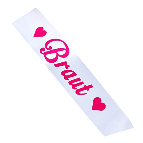 Oblique Unique® Braut Schärpe Hochzeit Junggesellinnenabschied – Motiv wählbar (Braut) von Oblique Unique