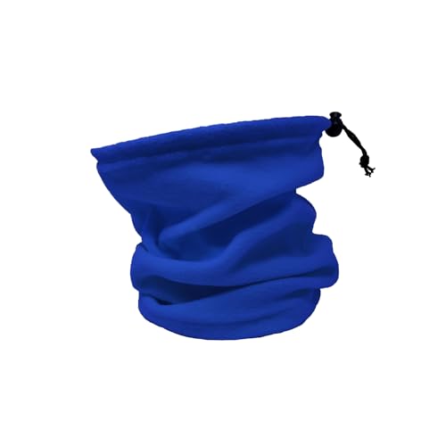 Oblique Unique® Multifunktionstuch Fleece Halswärmer Winter Herbst Halstuch Loop Outdoor Wandern Ski Motorrad Fahrrad Damen Herren Unisex (Königsblau) von Oblique Unique
