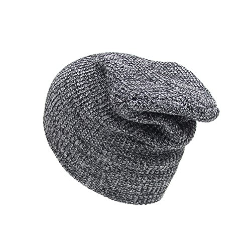 Oblique Unique® XXL Long Slouch Beanie Strickmütze Wintermütze Lang Mütze Mützen Oversized (Schwarz-Weiß) von Oblique Unique