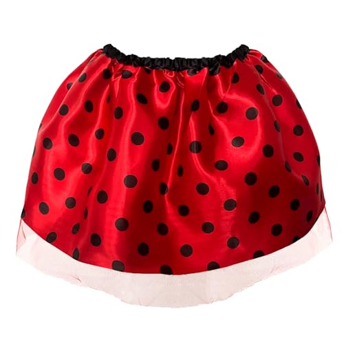 Oblique Unique Marienkäfer Rock mit Tüll Kostüm Accessoire für Damen für Fasching Karneval Motto Party Sommer Feier (Marienkäfer - Erwachsene) von Oblique Unique