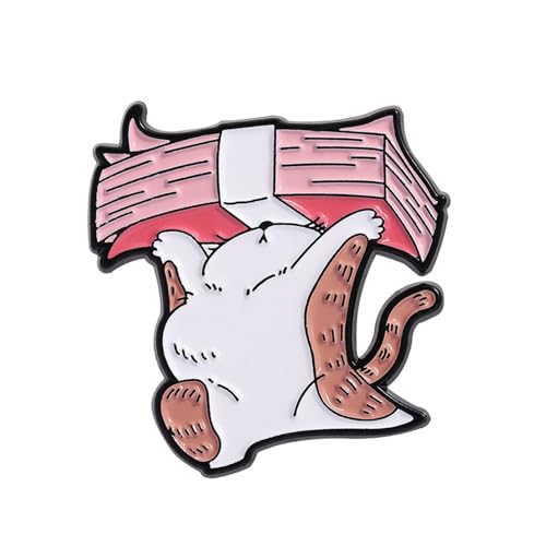 Anstecknadel mit Katzen-Motiv, vielseitiges Outfit-Accessoire, Modeschmuck, Accessoire für Katzenliebhaber und Freunde, Legierung, Tierliebhaber-Zubehör, Einheitsgröße, Wie beschrieben von Obotsnoi