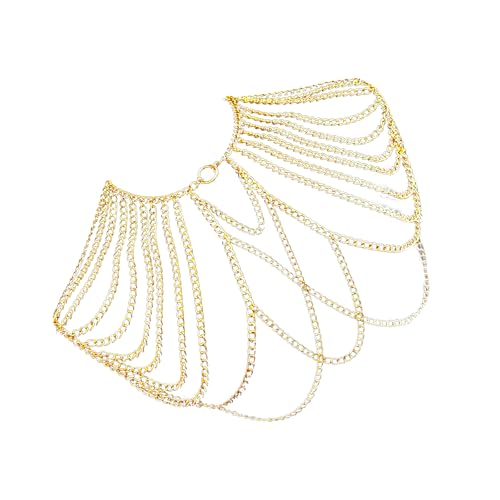 Einzigartige Männer Metall Schulter Halskette Körperkette Mit Quasten Eleganter Schmuck Für Partys Und Nachtleben Enthusiasten Männerkette von Obotsnoi