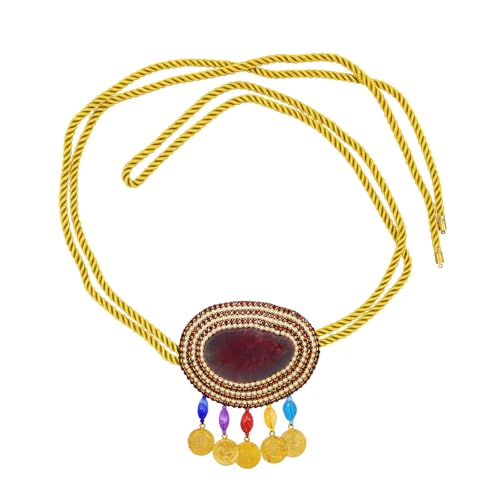 Einzigartige Münze und Strass Taillenkette mit verstellbarem Bindedesign, ideal für modebewusste Frauen Einzigartige Münze und Strass Taillenkette mit verstellbarem Bindedesign, ideal für modebewusste Frauen von Obotsnoi