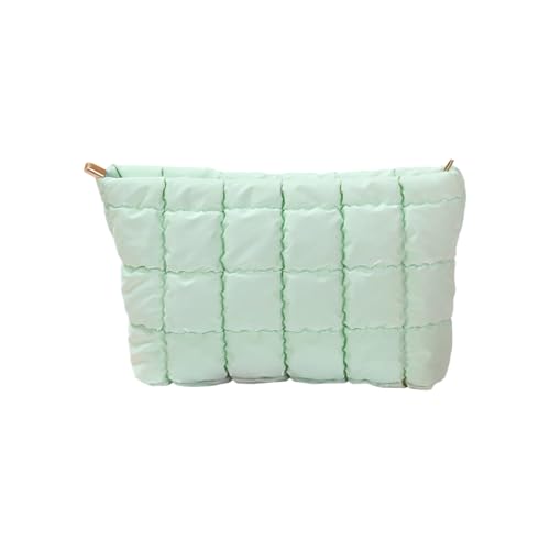 Kosmetiktasche mit geometrischem Muster, PU-Materialien, Mehrzweck, Reisezubehör, praktische Tragetaschen, mehrfarbig, Kosmetik-Organizer, lichtgrün, Einheitsgröße von Obotsnoi