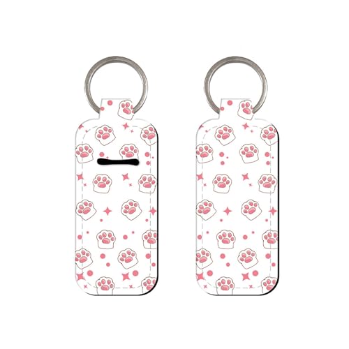 Lippenbalsam-Halter, Schlüsselanhänger, schöne Katzenkralle, Lippenstift-Ringe, geeignet für Lippen, Katzen, Krallen, Lippenbalsam, Ringe für Reisen, D von Obotsnoi