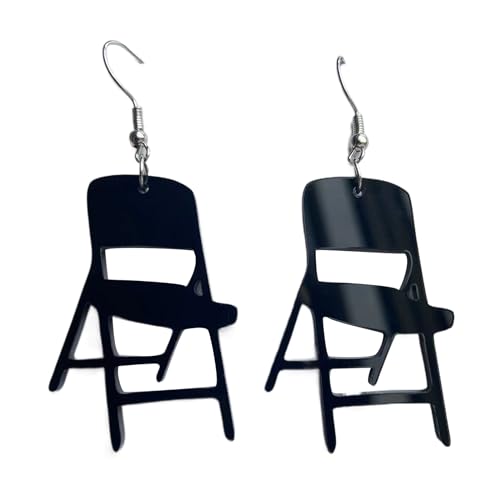 Modeklappstuhl Dangle Ohrringe Lustige Anhänger Kreative Acryl Backstreh Party Schmuck Litzer Glitzer Falten Für Frauen Kreative Mode Acryl Einzigartig von Obotsnoi