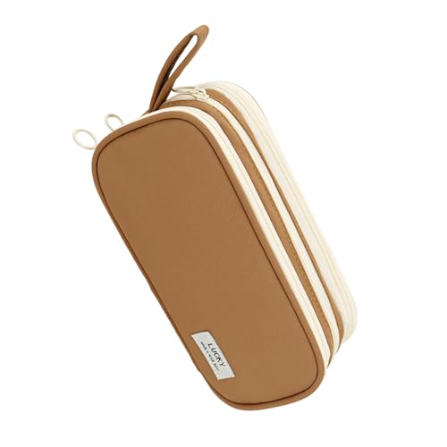 Obotsnoi Einfaches Federmäppchen, großes Fassungsvermögen, Federmäppchen, ästhetische Tasche, Stiftebeutel, Schreibtisch-Organizer für Studenten, praktisch, einfach, große Kapazität, B von Obotsnoi