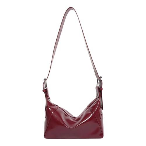 Obotsnoi Elegante Feste Farbunterarmtasche Leichte Umhängetaschen Frauen Geldbeutel Mehrpockt Organisation Daily Essential Lightweight Achselstasche von Obotsnoi