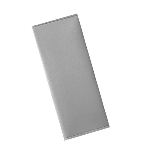 Obotsnoi Federmäppchen aus Leder, doppellagig, für Bleistifte, ästhetischer Stift, Schulbedarf, Leder-Organizer-Box, grau Obotsnoi Federmäppchen aus Leder, doppellagig, für Bleistifte, ästhetischer Stift, Schulbedarf, Leder-Organizer-Box, grau von Obotsnoi