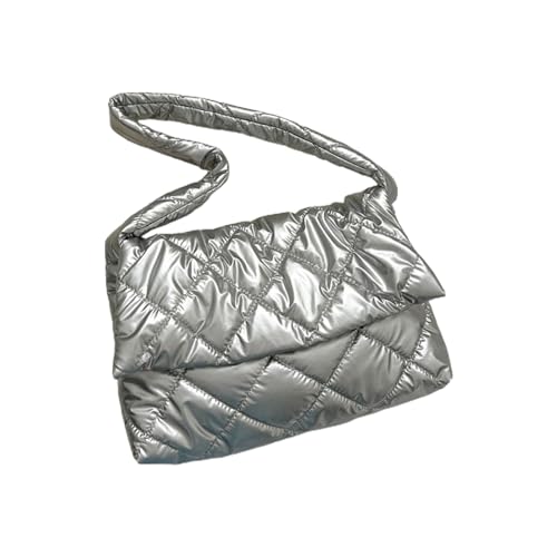 Obotsnoi Frauen Gesteppte Umhängetasche Vintage Crossbody Weibliche Messenger Girls Einkaufen Datieren Winter Handtasche Gesteppte Schulter Für Frauen Modemessenger Mit Baumwollpolsterpolsterung von Obotsnoi