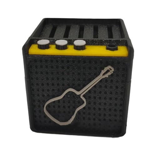Obotsnoi Gitarren-Plektren-Box in Lautsprecherform, Organizer, Plektren, Behälter, Gitarristen, Anfänger, Gitarrenhalter, Gitarren-Halter, Geschenke, Gitarren-Halter, B von Obotsnoi
