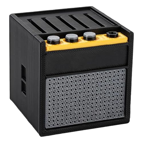 Obotsnoi Gitarren-Plektren-Box in Lautsprecherform, Organizer, Plektren, Behälter, Gitarristen, Anfänger, Gitarrenhalter, Gitarren-Halter, Geschenke, Gitarren-Halter, C von Obotsnoi