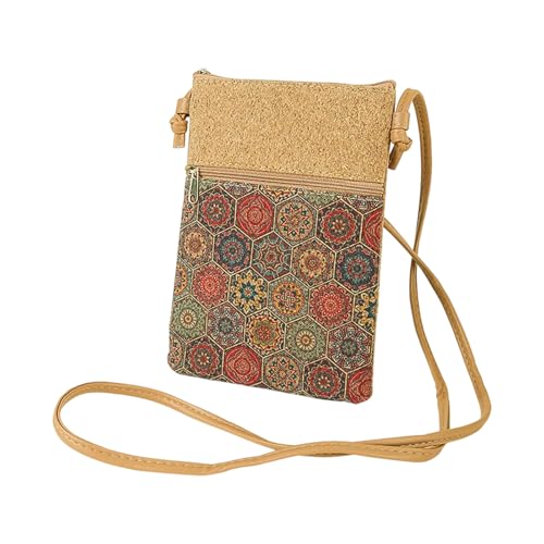 Obotsnoi Kleine Crossbody Tasche Für Frauen Blumendruck Schulter Telefon Täglich Einfache Messenger Damen Münze Geldbörse Frauen Stilvolle Schulterblumendruck Crossbody Telefonmünze Geldbörse von Obotsnoi