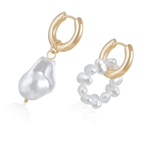 Obotsnoi Praktische Perlen-Halskette, handgefertigter Kette, Schmuck, Halsschmuck, modische Ohrringe, Legierung, Textur für Damen und Mädchen, Geschenk, mehrschichtige Schlüsselbein-Halskette für von Obotsnoi