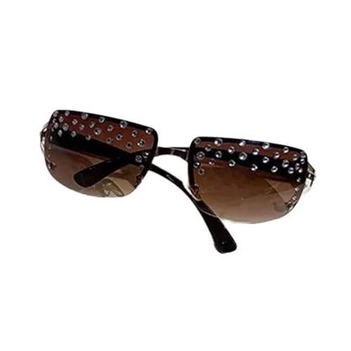 Obotsnoi Rechteckige Sonnenbrille, Strass, trendige Sonnenbrille, Outdoor, Urlaub, für aktiven Lebensstil, einzigartig, Teescheiben Obotsnoi Rechteckige Sonnenbrille, Strass, trendige Sonnenbrille, Outdoor, Urlaub, für aktiven Lebensstil, einzigartig, Teescheiben von Obotsnoi