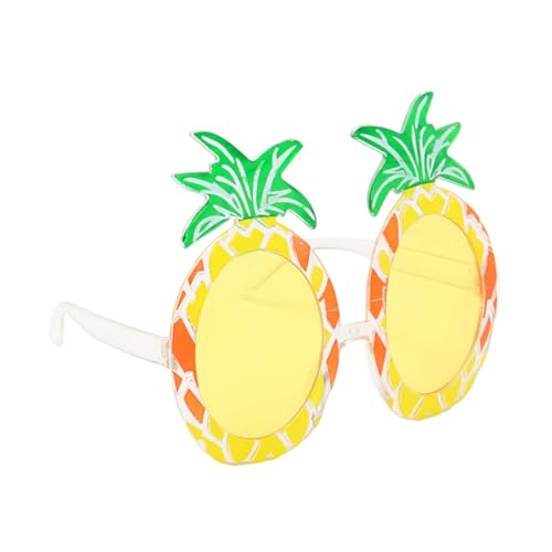 Obotsnoi Schöne Fruchtthema Sonnenbrille Sonne Protectiove Brille Für Erwachsene Teenager Pool Party Und Urlaubsverkleidungszubehör Ananas Form Brille Eyewear von Obotsnoi