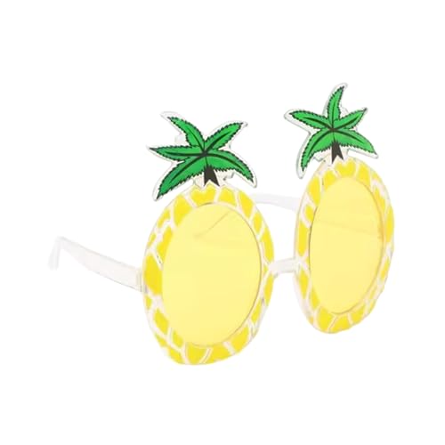 Obotsnoi Schöne Fruchtthema Sonnenbrille Sonne Protectiove Brille Für Erwachsene Teenager Pool Party Und Urlaubsverkleidungszubehör Ananas Form Brille Eyewear von Obotsnoi