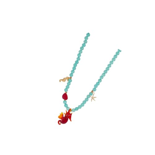Obotsnoi Stilvolle Sommer-Keramik-Glas-Halskette, leichter Schmuck, Sommer-Mode-Accessoires für Damen, modisches Geschenk, Keramik-Glas-Schmuck, Einheitsgröße, Wie beschrieben, Wie beschrieben von Obotsnoi