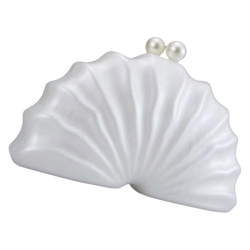 Obotsnoi Stylische Muschelformhandtasche Mit Acrylabendtasche Schulter Crossbody Geldbörse Ein Raffiniertes Accessoire Für Party Gäste Acrylkupplungsbeutel von Obotsnoi