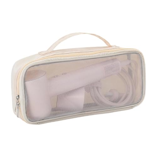 Reise-Organizer für Haarstyling-Werkzeuge, Nylon, schützende Aufbewahrungstasche, Reißverschluss, Glätteisen, Lockenstab Schutz, leichte Reisetasche für Haargeräte, aprikose, Einheitsgröße von Obotsnoi