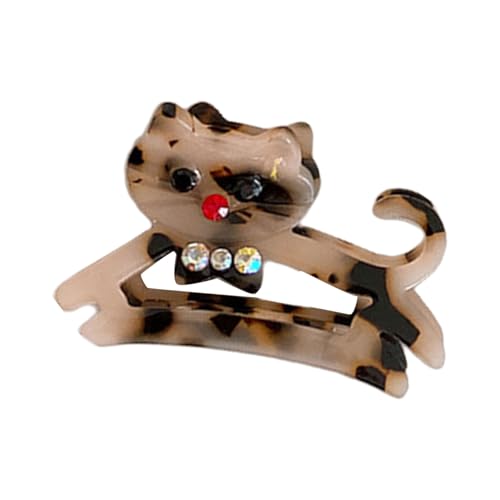 Stilvolle Katzen-Haarspange aus Acetat, modisches Haar-Accessoire, einfach zu verwenden, um jedem Outfit Charme zu verleihen von Obotsnoi